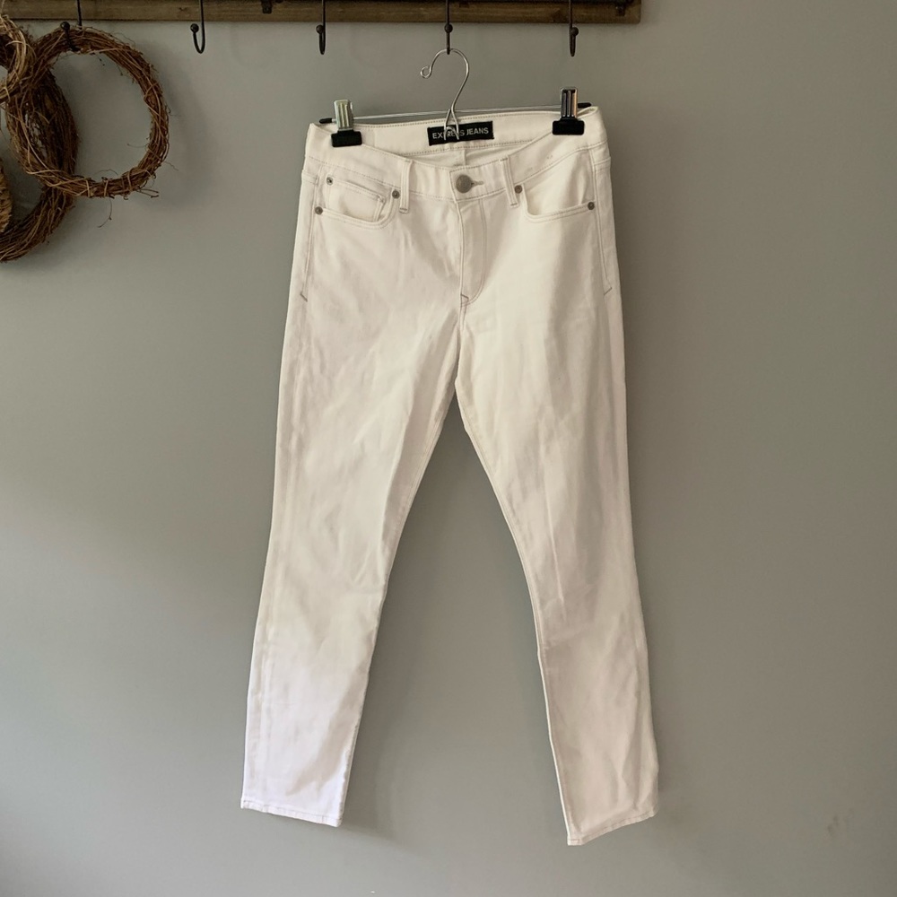 EXPRESS Skinny Mid Rise Jeans. - Picture 2 of 6